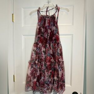 Dress Forum Clara Halter Neck Tie Mini Dress